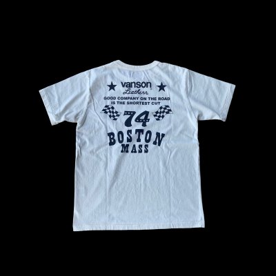 画像2: VANSON バンソン　ティーシャツ GUNZ  ホワイト 
