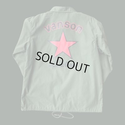 画像1: VANSON  バンソン　GUNZ ガンズ　コーチジャケットジャケット　A.GREEN