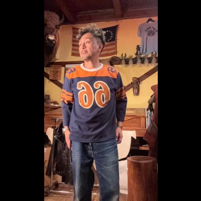 画像6: GUNZ ガンズ６６別注　フットボールＴＥＥシャツ　５分袖ティーシャツ  NAVY/ORANGE