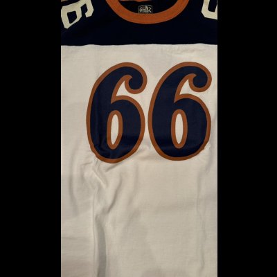 画像3: GUNZ ガンズ６６別注　フットボールＴＥＥシャツ　５分袖ティーシャツ   WHITE/NAVY
