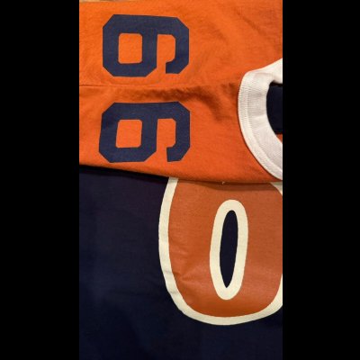 画像5: GUNZ ガンズ６６別注　フットボールＴＥＥシャツ　５分袖ティーシャツ  NAVY/ORANGE