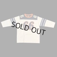 GUNZ ガンズ６６別注　フットボールＴＥＥシャツ　５分袖ティーシャツ   WHITE/NAVY
