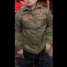 他の写真1: GUNZ ガンズ　ナイロンキルティングボアジャケット　GREEN