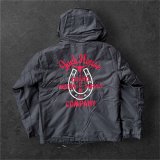GUNZ ガンズ　ナイロンフードボアジャケット　BLACK