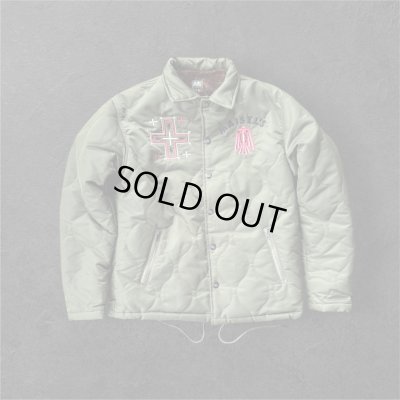 画像2: GUNZ ガンズ　ナイロンキルティングボアジャケット　GREEN