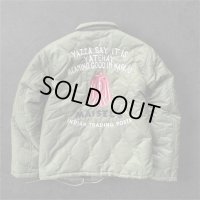 GUNZ ガンズ　ナイロンキルティングボアジャケット　GREEN