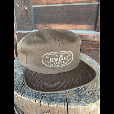 画像1: THE H.W.DOG&CO TRUCKER CAP BROWN ブラウン