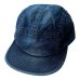 画像1: THE H.W.DOG&CO  WASH DENIM JET CAP  INDIGO (1)