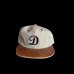 画像2: THE H.W.DOG&CO 2TONE LEATHER COTTON CAP  Beige  Navy  Black (2)