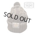 THE H.W.DOG&CO BIG CABLE KNIT CAP  BROWN