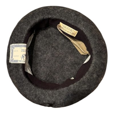 画像8: THE H.W.DOG&CO 　Leather wappen Fluffy BERET Beige  YellowGold  Black