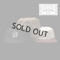 THE H.W.DOG&CO TOW TONE CAP   　BLACK　IVORY/BROWN　　BEIGE/BLACK