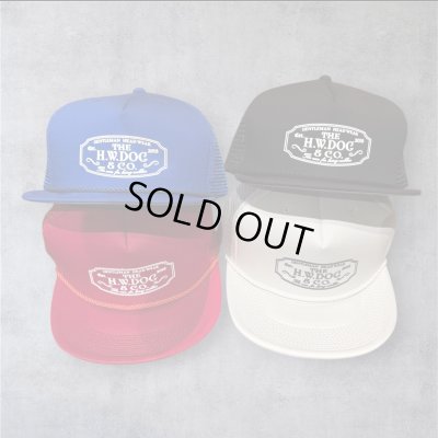 画像1: THE H.W.DOG&CO　MESH TRUCKER CAP  Red  Blue  Black　White