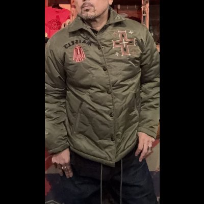 画像11: GUNZ ガンズ ナイロンキルティングボアジャケット GREEN