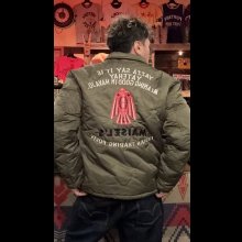 他の写真2: GUNZ ガンズ ナイロンキルティングボアジャケット GREEN