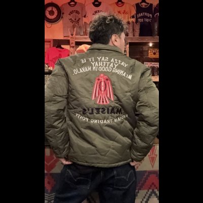 画像12: GUNZ ガンズ ナイロンキルティングボアジャケット GREEN