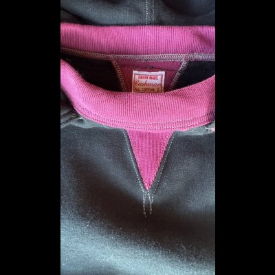 画像4: CUSHMAN(クッシュマン）BOXING　POCKET TWO TONE SWEAT PARKA  ＢＬＡＣＫ／ＷＩＮＥ