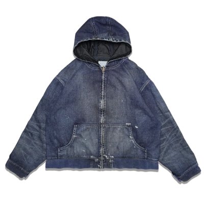 画像3: Sugar&Co   (シュガーアンドコー）Denim Windproof Hoodie  (worker's  wash)