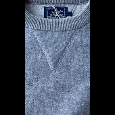画像4: STUDO D' ARTISAN　 ステュディオ.ダ.ルチザン　KNIT SWEAT SHIRT  TOP GY
