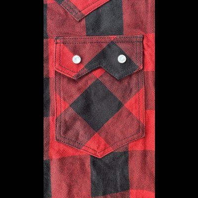 画像5: ＣＵＳＨＭＡＮ　クッシュマン　BUFFALO CHECK WESTERN SHIRT　ネルウエスタンシャツ　