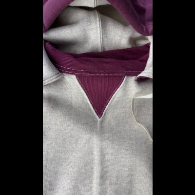 画像4: CUSHMAN(クッシュマン）TWO TONE SWEAT PARKA  後付けフードツートンカラー