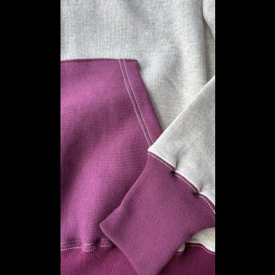 画像5: CUSHMAN(クッシュマン）TWO TONE SWEAT PARKA  後付けフードツートンカラー