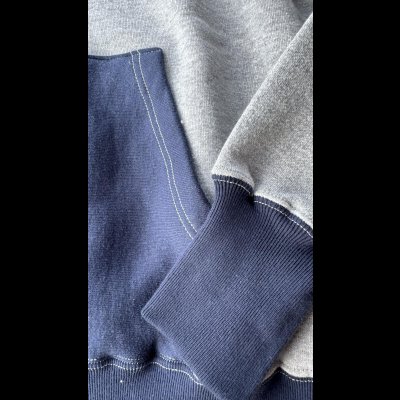画像10: CUSHMAN(クッシュマン）TWO TONE SWEAT PARKA  後付けフードツートンカラー