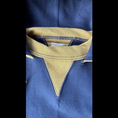 画像14: CUSHMAN(クッシュマン）TWO TONE SWEAT PARKA  後付けフードツートンカラー
