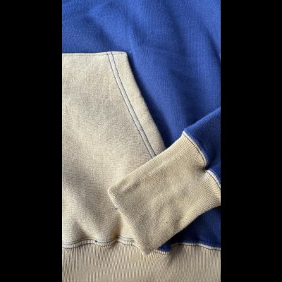 画像15: CUSHMAN(クッシュマン）TWO TONE SWEAT PARKA  後付けフードツートンカラー