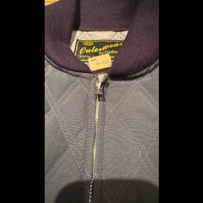 画像4: CUSHMAN(クッシュマン）QUILTING FREEZER JACKET    BLUE GRAY