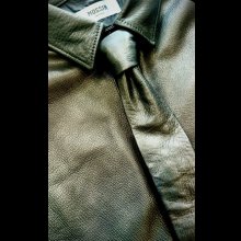 他の写真3: FINE CREEK  MOSSIR  CORRECT　ウォッシャブルレザー　ネクタイ　　BLACK