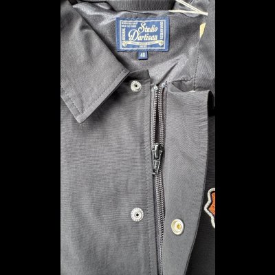 画像7: STUDO D' ARTISAN　COACH JACKET ステュディオ.ダ.ルチザン　コーチジャケット　BLACK