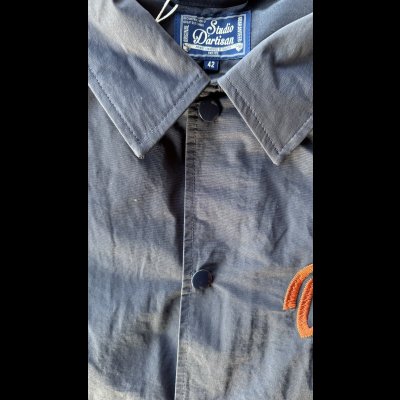 画像5: STUDO D' ARTISAN　COACH JACKET ステュディオ.ダ.ルチザン　６０/４０　クロスコーチジャケット　NAVY