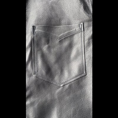 画像5: FINE CREEK  MOSSIR  GOOD MAN 　ウォッシャブルレザーシャツ　　BLACK