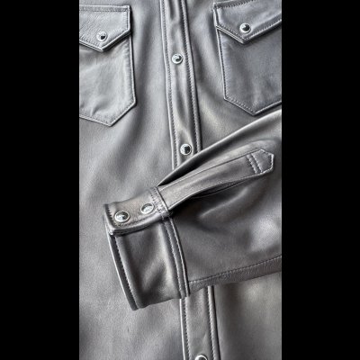 画像6: FINE CREEK&CO/ファインクリークアンドコーHank シープスキンウェスタンシャツ BLACK