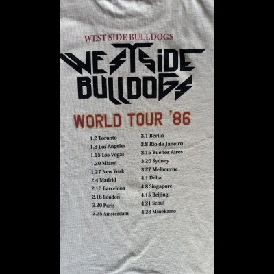 画像6: WEST SIDE BULLDOGS　ウエストサイドブルドッグス　TOUR TEE　ECRU　