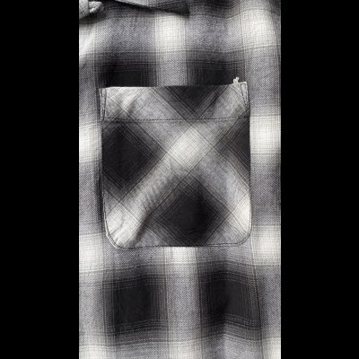 画像5: CUSHMAN クッシュマン　 OMBRE CHECK SHIRT    BLACK/WHITE