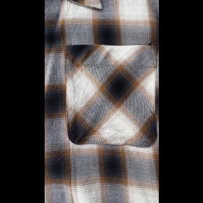 画像5: CUSHMAN クッシュマン　 OMBRE CHECK SHIRT    BROWN/WHITE