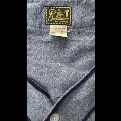 画像5: CUSHMANクッシュマン　COTTON FLANNEL BASEBALL SHIRT   MIX　GRAY / NAVY