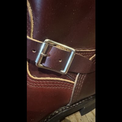画像4: MAKERSメイカーズ　HORSE ENGINEER　SHORT 　CXL  BURGUNDY 
