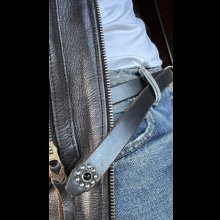 他の写真1: H.T.C.  Hollywood Trading Company  新作スタッズナローベルト  BLACK