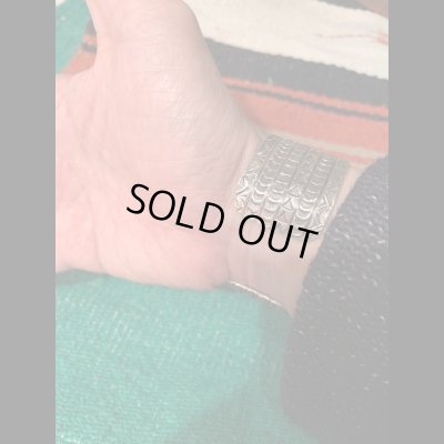 画像7: Navajo ナバホ族　Henry.Mariano ヘンリー．マリアノ　 バングル　　ＳＩＬＶＥＲ