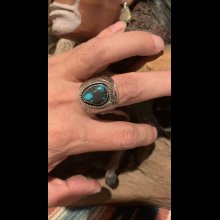 他の写真1: INDIANJEWELRY HOWARD NELSON  ハワード.ネルソン　シャドーボックスリング　Bisbee Turquoise  ビズビーターコイズ　