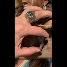 他の写真2: INDIANJEWELRY HOWARD NELSON  ハワード.ネルソン　シャドーボックスリング　Bisbee Turquoise  ビズビーターコイズ　