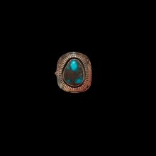 他の写真3: INDIANJEWELRY HOWARD NELSON  ハワード.ネルソン　シャドーボックスリング　Bisbee Turquoise  ビズビーターコイズ　