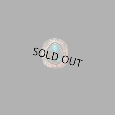 画像3: INDIANJEWELRY HOWARD NELSON  ハワード.ネルソン　シャドーボックスリング　Bisbee Turquoise  ビズビーターコイズ　