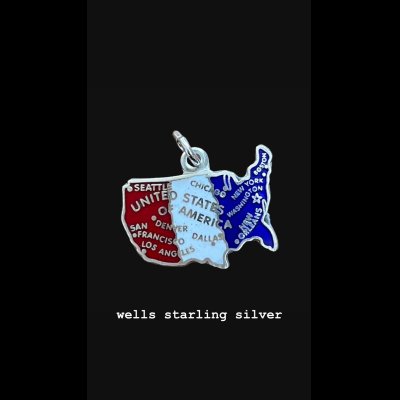 画像2: Wells Starling Silver　６６別注アメリカチャームネックレス