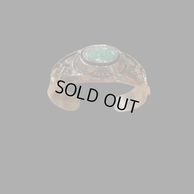 画像7: NAVAJO ナバホ族　Ｈｅｒｍａｎ・Vandever ハーマン・バンデバー　ターコイズバングル