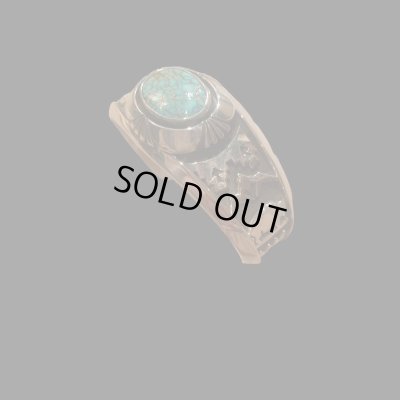 画像3: NAVAJO ナバホ族　Ｈｅｒｍａｎ・Vandever ハーマン・バンデバー　ターコイズバングル