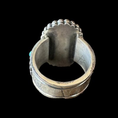 画像5: NAVAJO ナバホ族 Herman・Vandever ハーマン・バンデバーモレンシーターコイズ リング